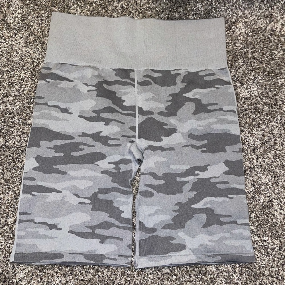 Camo biker shorts